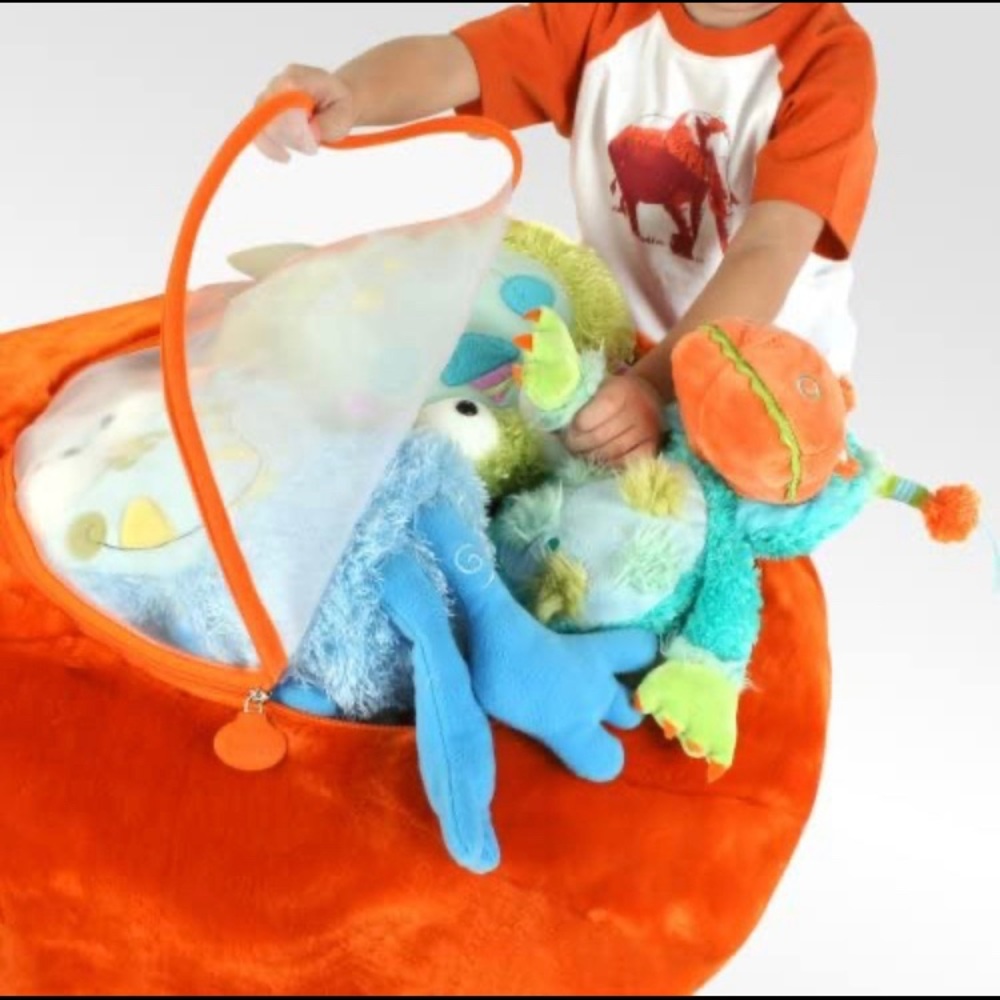 Boon Large Trio Stuffed Animal Bean Bag Cushion /Seat /Storage 👍 for Kids Room